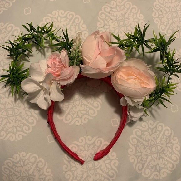Custom made floral Minnie ears - Picture 1 of 5